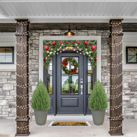 Rosemary Shrub, Decorative Holiday White Container - Image 4